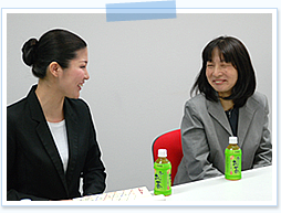 インタビューの様子