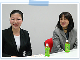 インタビューの様子