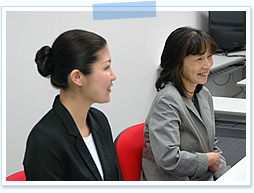 インタビューの様子