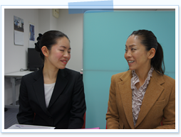 インタビューの様子