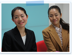 インタビューの様子