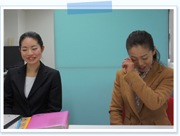 インタビューの様子