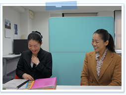 インタビューの様子