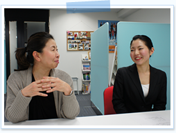 インタビューの様子