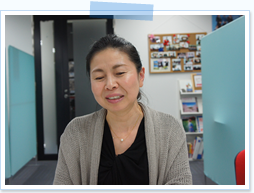 インタビューの様子