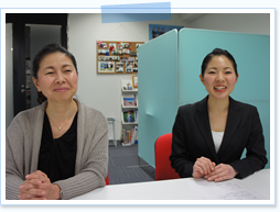 インタビューの様子