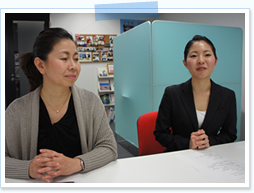 インタビューの様子