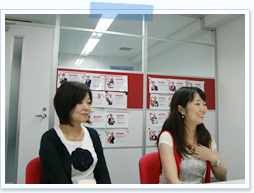 インタビューの様子