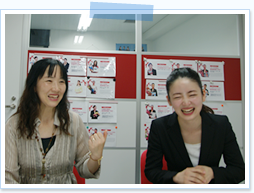 インタビューの様子