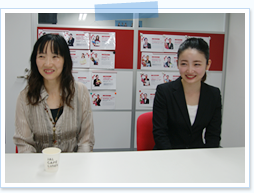 インタビューの様子